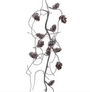 Tannenzapfen-Girlande, natur, 120 cm