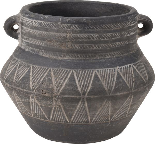 Keramik-Vase, 17x16x15 cm