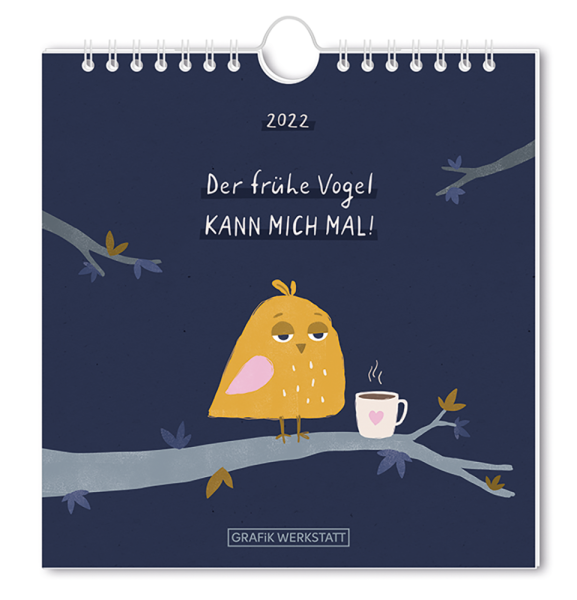 Postkartenkalender 2022 Der fürhe Vogel FSC