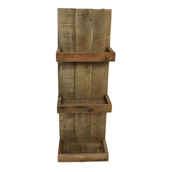 Wandregal aus altem Holz 27x15x77cm