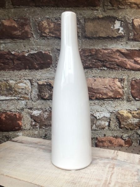 Keramik-Vase Planico, weiß, H: 27