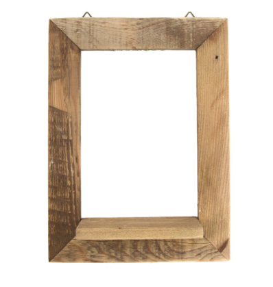 Holzrahmen zum Aufhängen / Regal 28x10x38cm - Natural