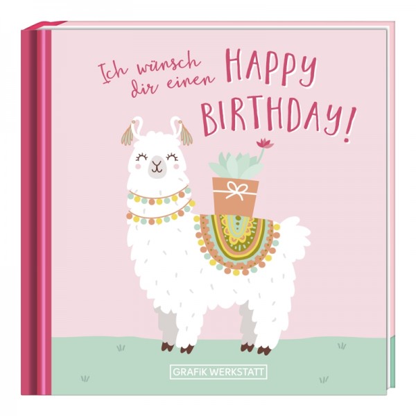 Grafik Werkstatt-Geschenkbuch zum Geburtstag "Happy Birthday!"